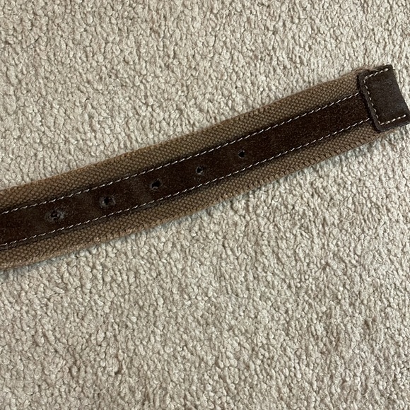 Men’s canvas and suede banana republic belt, size 38 - Picture 5 of 7